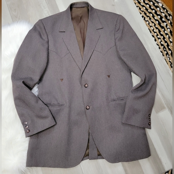 Vintage Circle S Western Sport Coat Mens 42R USA Made - Picture 5 of 15